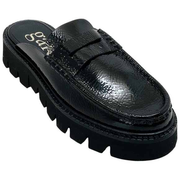 Pedro Garcia Black Patent Savy Slide Loafers - Picture 1 of 6